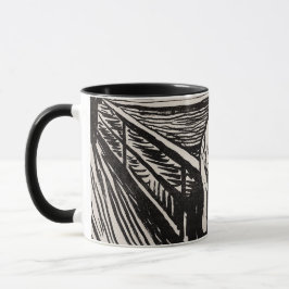 Taza El Bella Artes Edvard Munch Woodcut (1895)