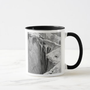 Taza El Bergschrund en la abolladura Blanche en 1865,
