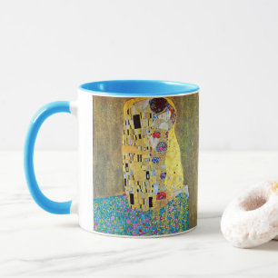 Taza El beso de Gustav Klimt, vintage Art Nouveau