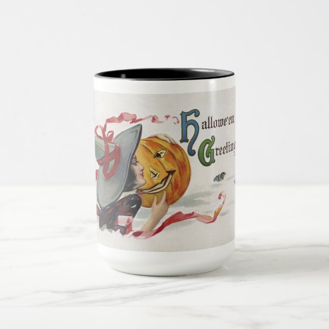 Taza El Beso de la Bruja: una Calabaza de Halloween (Centro)