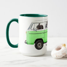 El blog Bunbrary Bunny Bus Mug Green