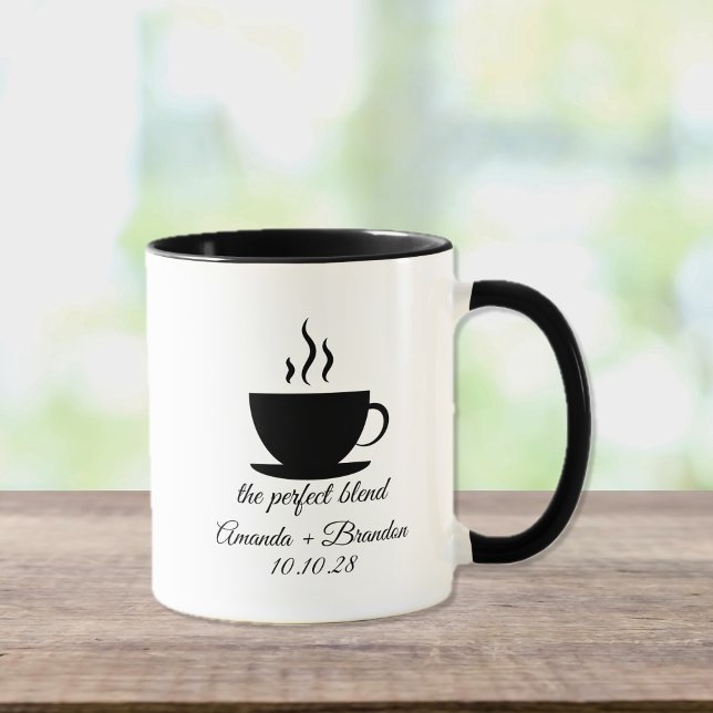 Taza El Boda de coincidencia de mezclas perfecto (The Perfect Blend Matching Wedding Mug)