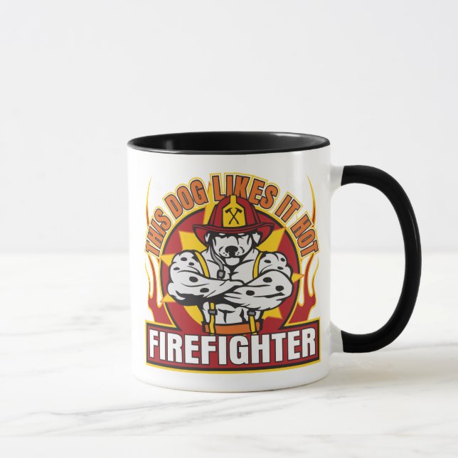 Taza El bombero tiene gusto de él caliente (Derecha)