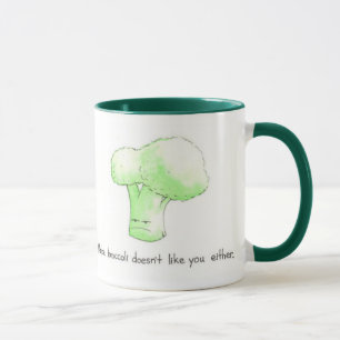 Taza ¡El bróculi no tiene gusto quizá de usted tampo