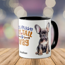 Taza El Bulldog francés "Cachorro" me hace la mordaza