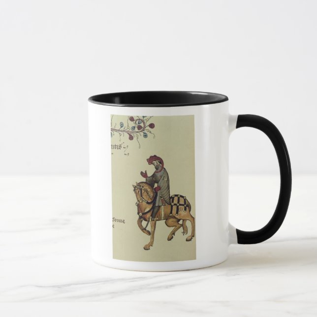 Taza El caballero, detalle del facsímil de (Derecha)