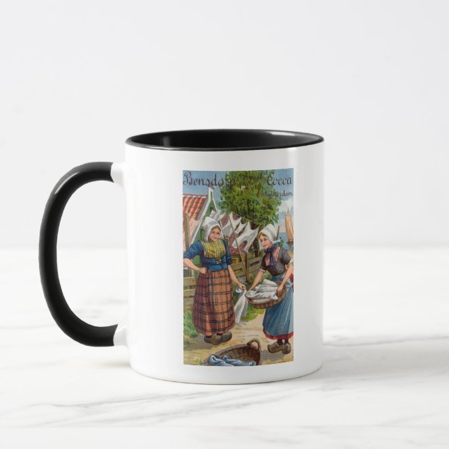Taza El cacao holandés real de Bensdorp (Izquierda)
