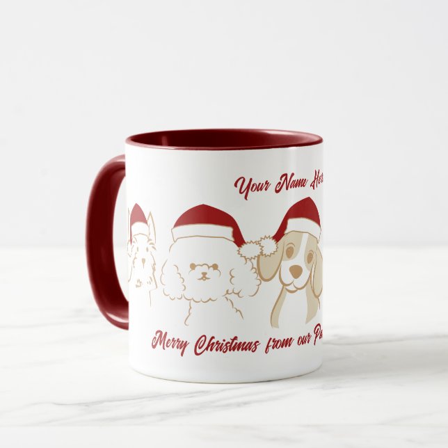 Taza El cachorro de Santa Navidades (Anverso izquierdo)