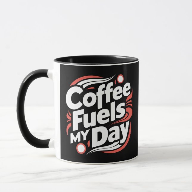 Taza El café alimenta mi día (Izquierda)