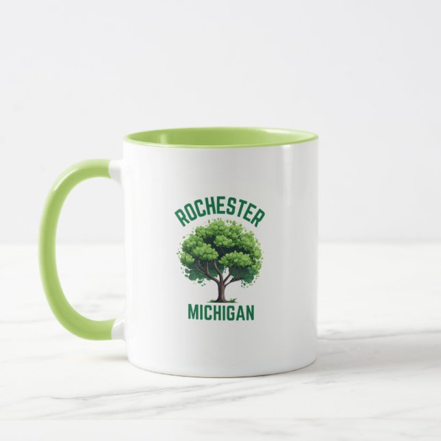 Taza El café casero de Rochester Michigan Mug (Izquierda)