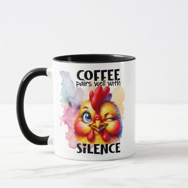 Taza El café combina con el silencio (Izquierda)