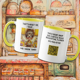 Taza El café de la graciosa anciana Baker