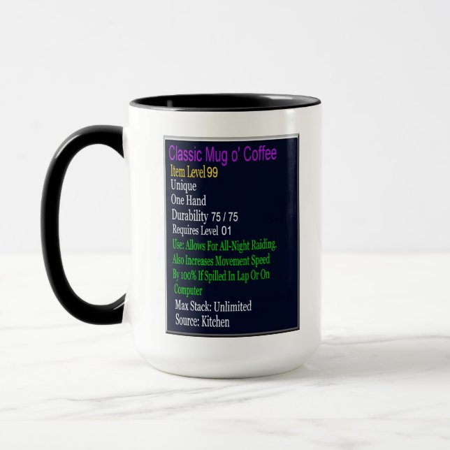 Taza El café del clásico Raider (Izquierda)