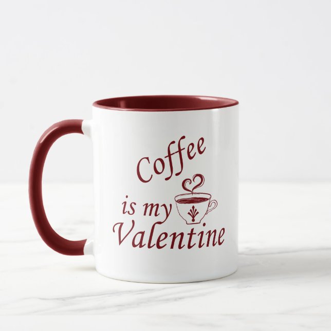 Taza El café es mi gracioso de San Valentín (Izquierda)