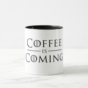 Taza El café está viniendo