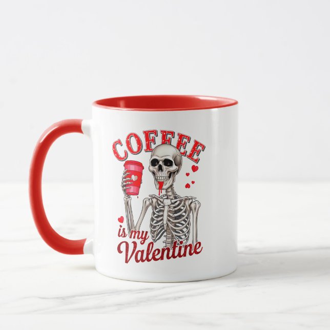Taza El Café Gótico Es Mi Bebé De San Valentín (Izquierda)