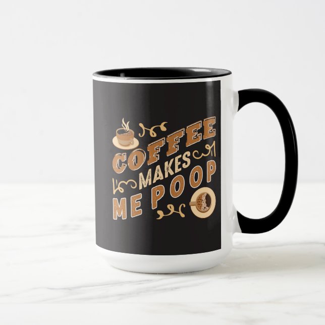 Taza El café gracioso me hace pelar (Derecha)