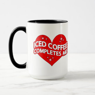 Taza El café helado me completa