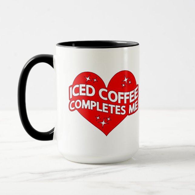 Taza El café helado me completa (Izquierda)