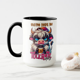 Taza El Café Me Ayuda a Tolerar a los Idiotas