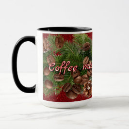Taza "¡¡El café me hace feliz!!" Navidades de vacacione