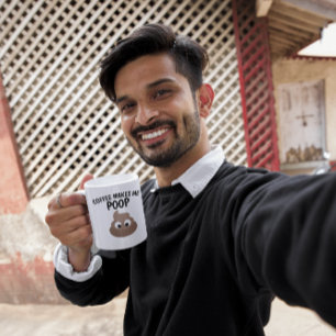 TAZA EL CAFÉ ME HACE TOMAR CINCO DIVERTIDO