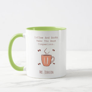Taza El Café Y Los Libros Son Los Mejores Compañeros