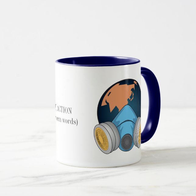 Taza El calentamiento global que necesitamos tomar acci (Anverso derecho)