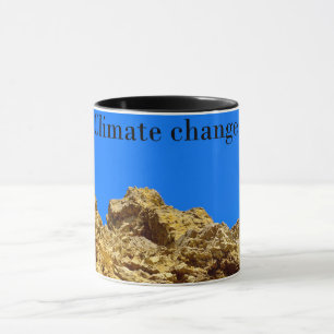 Taza El cambio climático cuida el medio ambiente