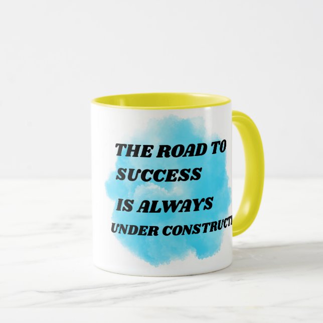 TAZA EL CAMINO AL ÉXITO SIEMPRE ESTÁ EN CONSTRUCCIÓN (Anverso derecho)
