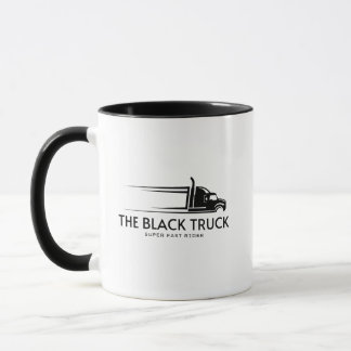 Taza El camionero negro súper rápido