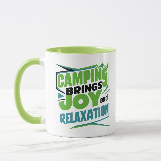 Taza El camping trae alegría y relajación (Izquierda)