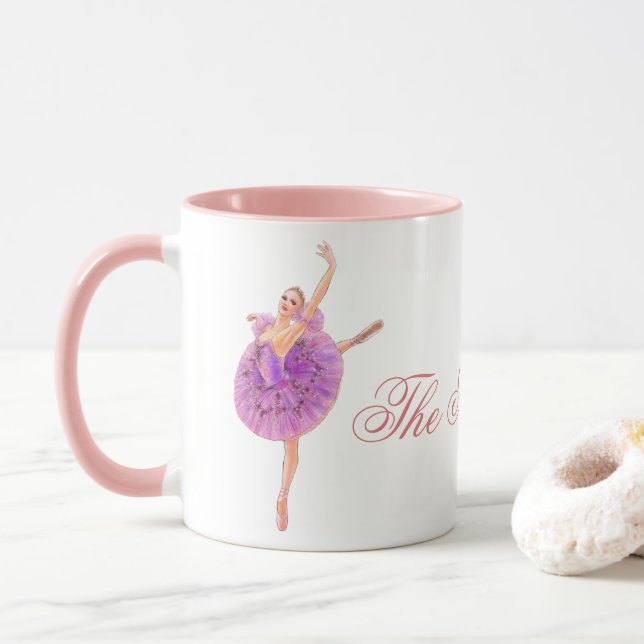 Taza El canalla de azúcar del ballet de nueces (Con donut)