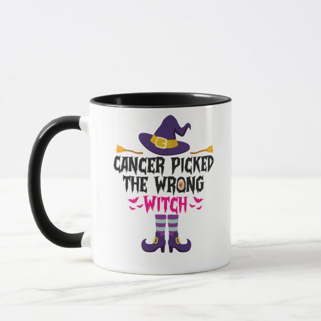 Taza El cáncer cogió el regalo equivocado de Halloween (Izquierda)