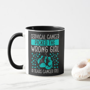 Taza El cáncer de cuello uterino eligió a la chica equi