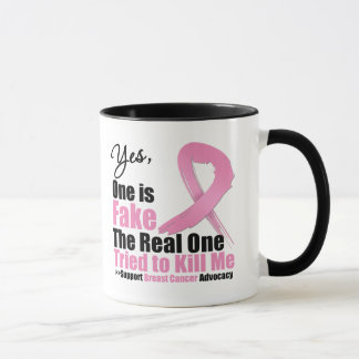 Taza El cáncer de pecho uno es falsificación