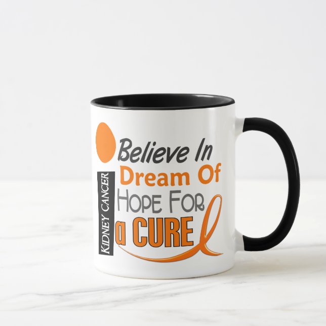 Taza El cáncer del riñón CREE la ESPERANZA IDEAL (la (Derecha)