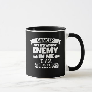 Taza El cáncer encontró su peor enemigo