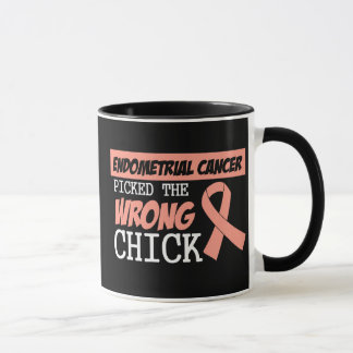 Taza El cáncer endometrial escogió el polluelo
