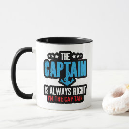 Taza El Capitán Siempre Tiene Razón Soy El Capitán
