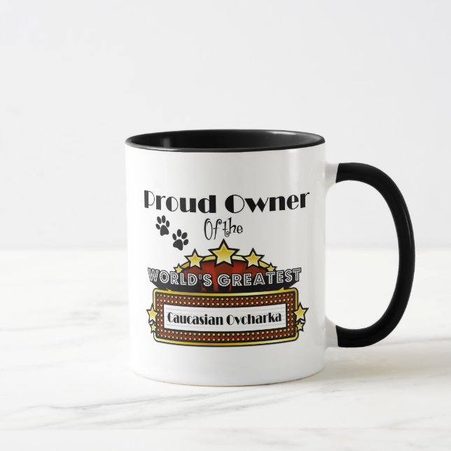 Taza El caucásico más grande Ovcharka del mundo (Derecha)