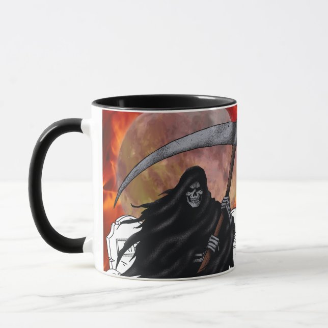 Taza El Cementerio Grim Reaper (Izquierda)