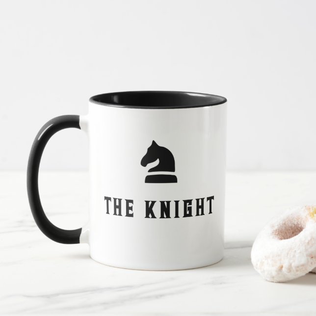 Taza El cerco de ajedrez Knight (Con donut)