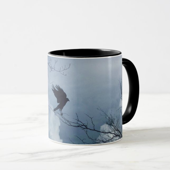 Taza El Cielo De La Luna Y El Crow (Anverso derecho)