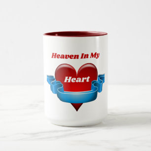 Taza El Cielo En Mi Corazón Dos Tono De Café Mug