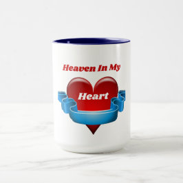 Taza El Cielo En Mi Corazón Dos Tono De Café Mug