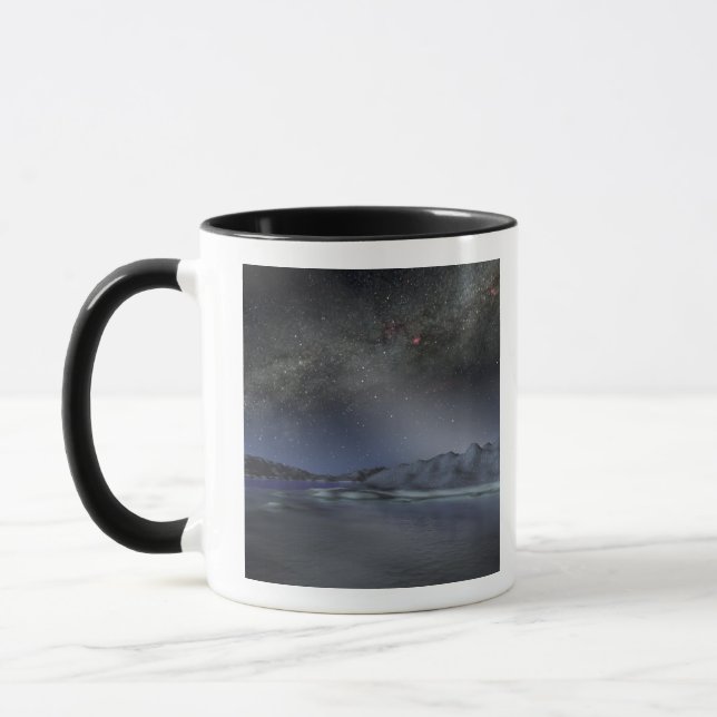Taza El cielo nocturno de un hipotético planeta extrate (Izquierda)