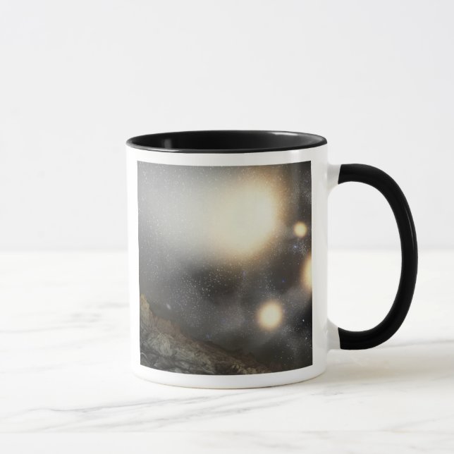 Taza El cielo nocturno visto desde un plano hipotético (Derecha)