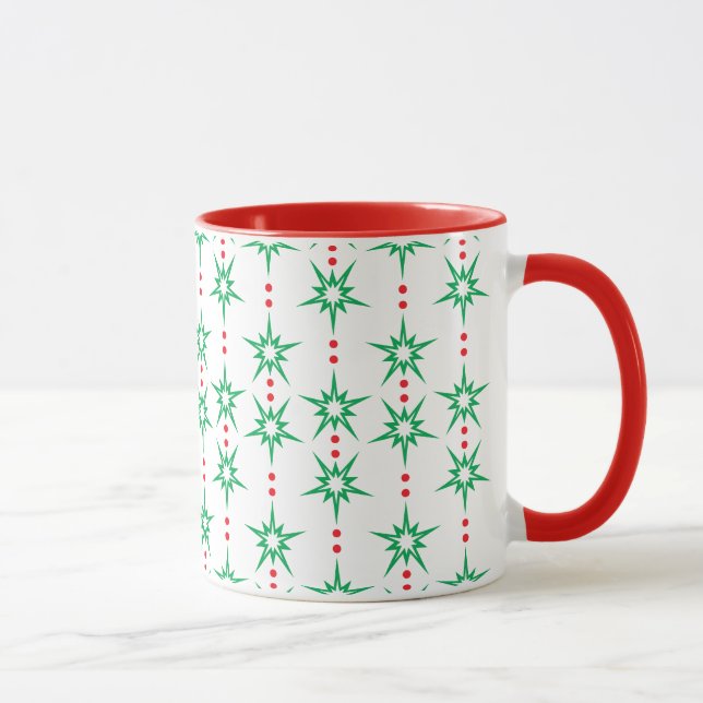 Taza El Clásico de Mid Mod Garland Mug 11oz. -Roja (Derecha)