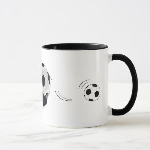 Taza El coche del equipo del juego se divierte el balón